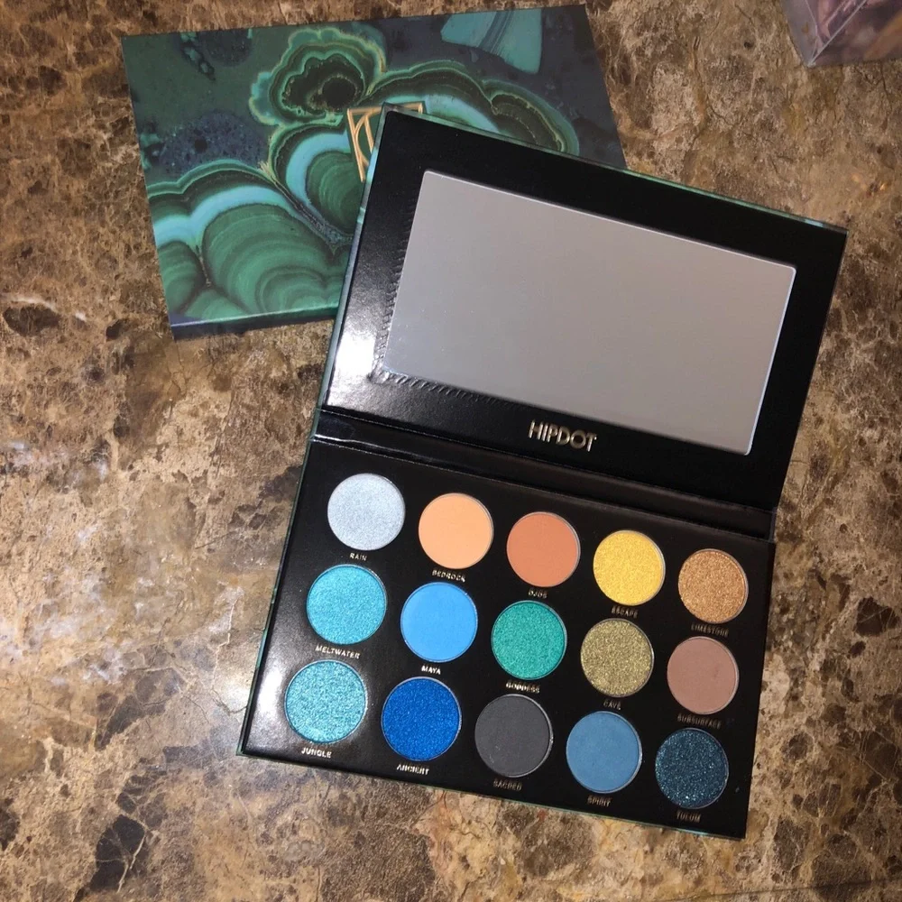 🔥 2/$30 BNIB Hipdot CENOTE Eyeshadow Palette Oceanic! 🌊 Blue Green Sea Cool